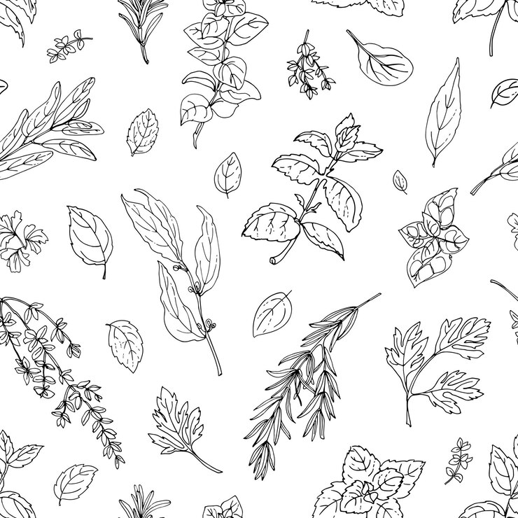 Vector the pattern of painted colored vegetables line drawn on a white background skertch autumn harvest