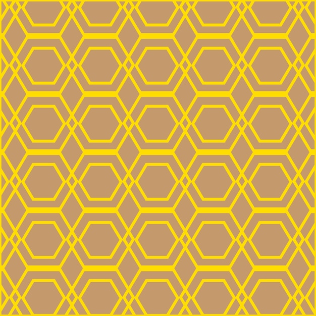 the pattern of the hexagons on a brown background