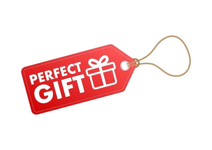 The perfect gift label Price tag Vector stock illustration