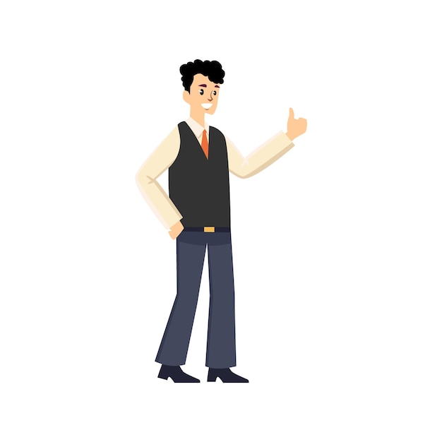 the pose of a person standing relaxed standing