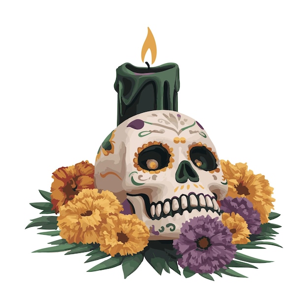 The Spirit of Da de los Muertos in Colors and Candles