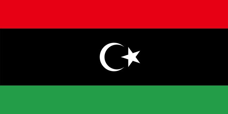 Vector the state symbol is the flag of libya, the national banner. libya national independence day greeting card. vector illustration