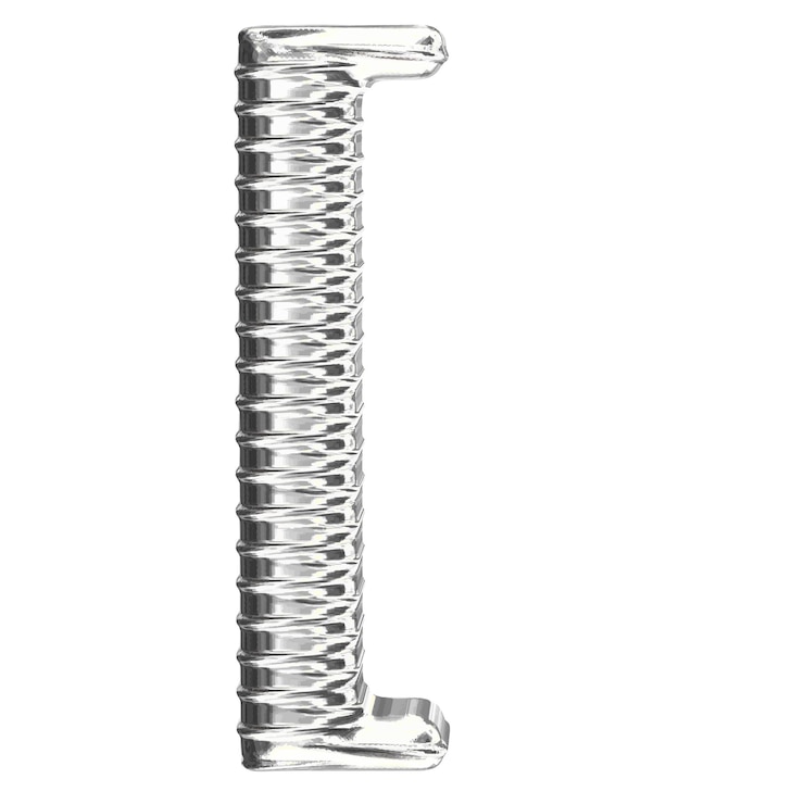 Vector the symbol 3d made of silver