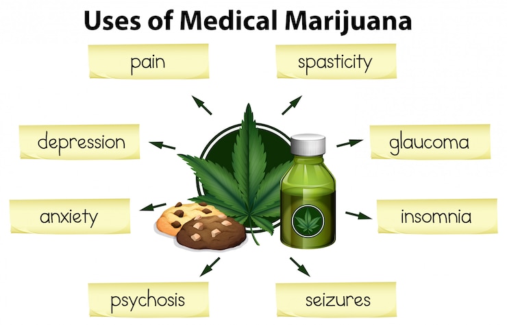 Vector the uses of medical marijuana