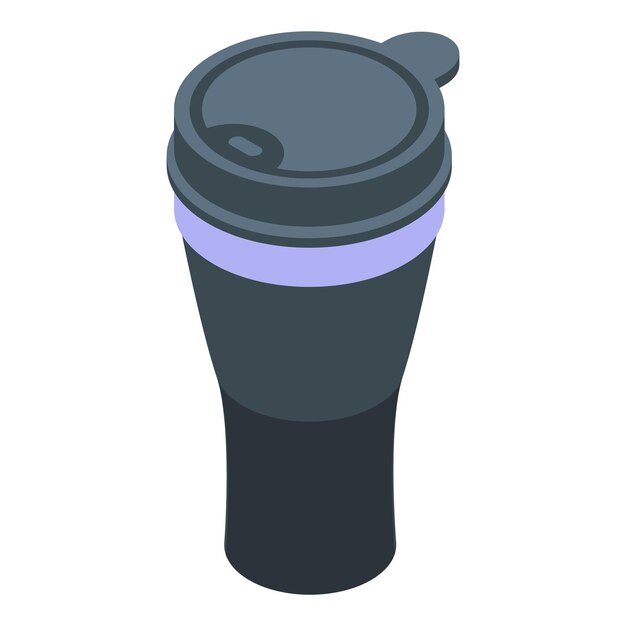 Thermo cup icon Isometric of Thermo cup vector icon for web design isolated on white background