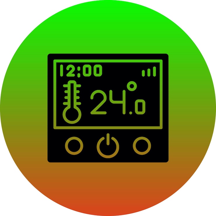Vector thermostat icon