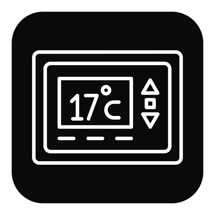 Vector thermostat vector icon can be used for comfort iconset