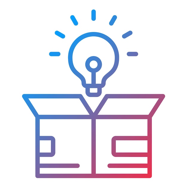 think out of the box icon vector image can be used for design