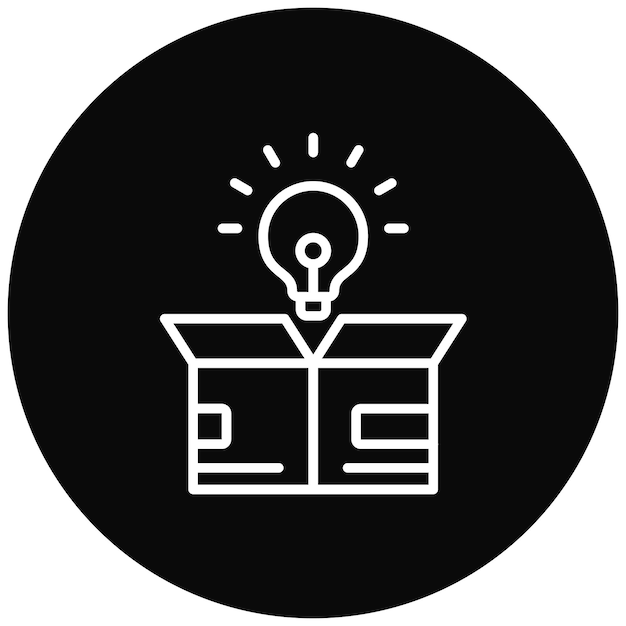 think out of the box icon vector image can be used for design