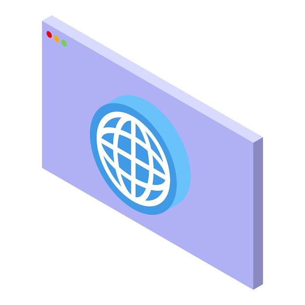 This colorful isometric design represents the concept of global network