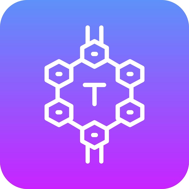 Thymine vector icon illustration of Chemistry iconset