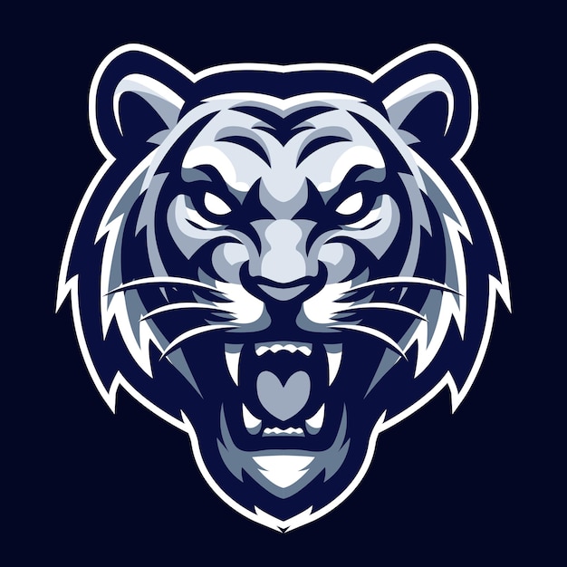 Tiger Head Mascot Vector Logo