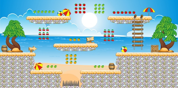 tile set platform for creating game application