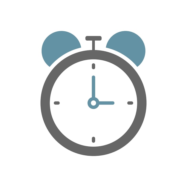 Time icon flat design