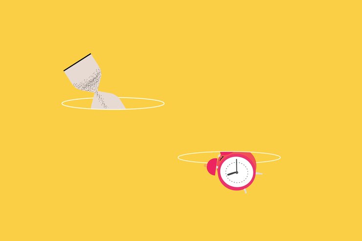 Vector time management and business planning time is money