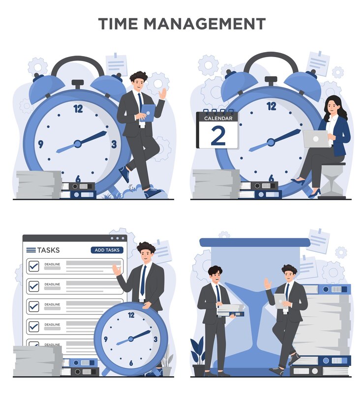 time management concept task manager organization and productivity planning concepts