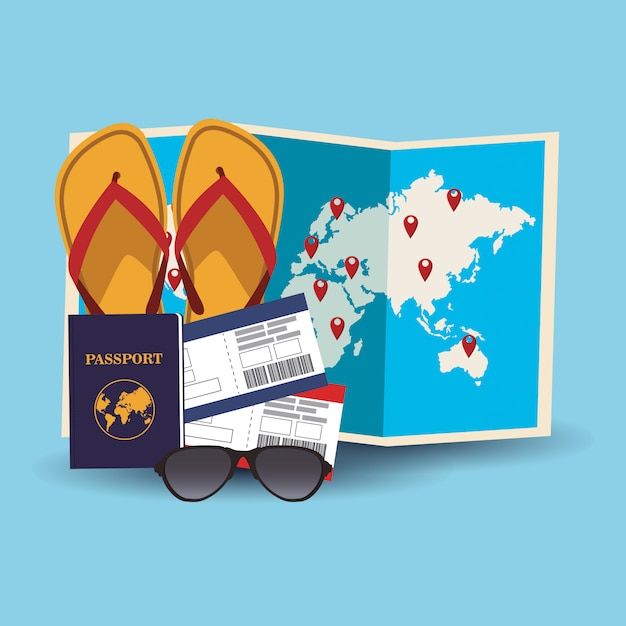 Time to travel concept 