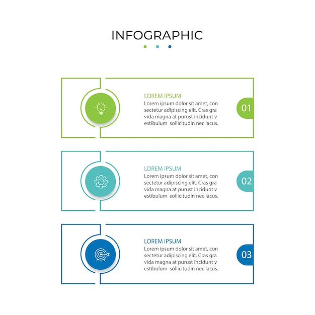 Timeline infographic design element and number options Business concept with 3 steps