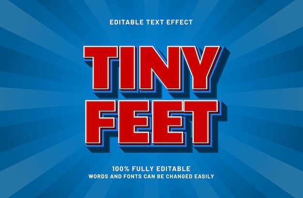 tiny feet editable colorful text effects for kids games