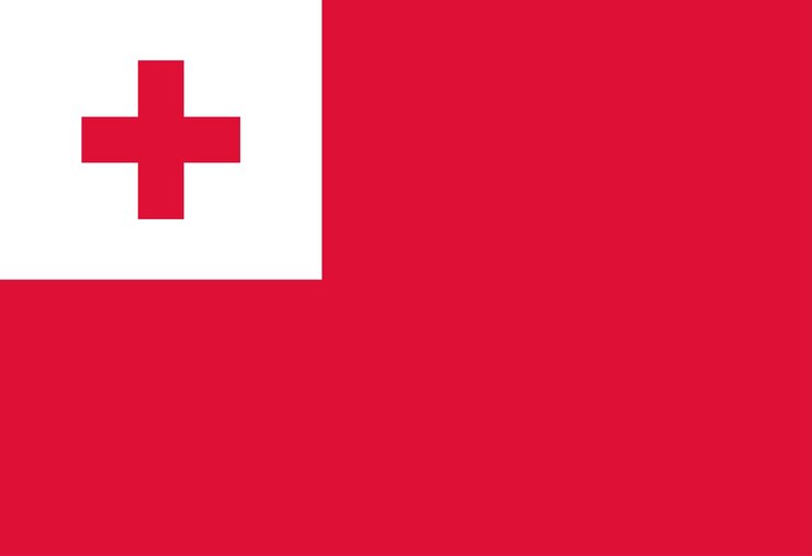 Vector tonga flag illustrator country flags