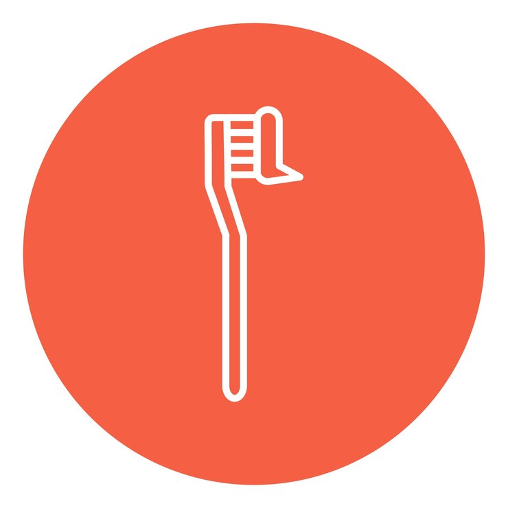 Tooth Paste on Brush Icon