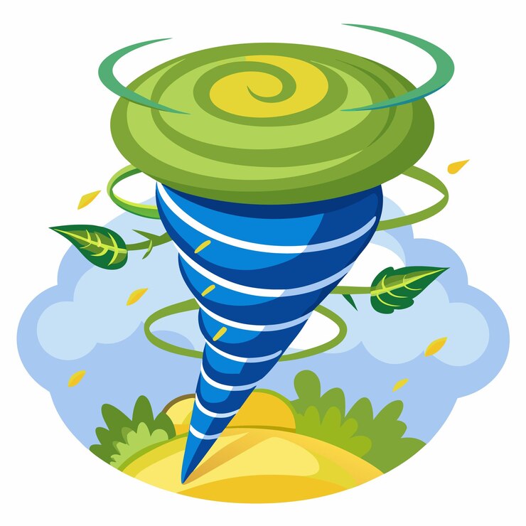Vector tornado vector illustration