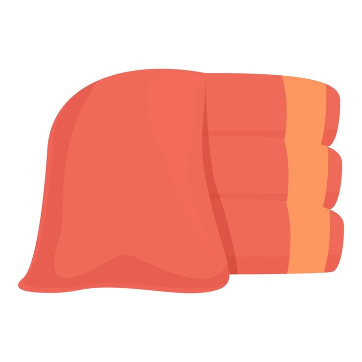 Vector towel pack icon cartoon vector fabric bath hand folded