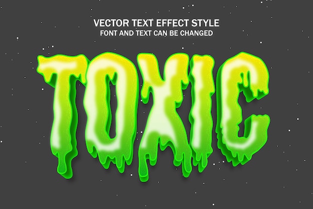 toxic water melting slime liquid typography editable text effect font style templates background
