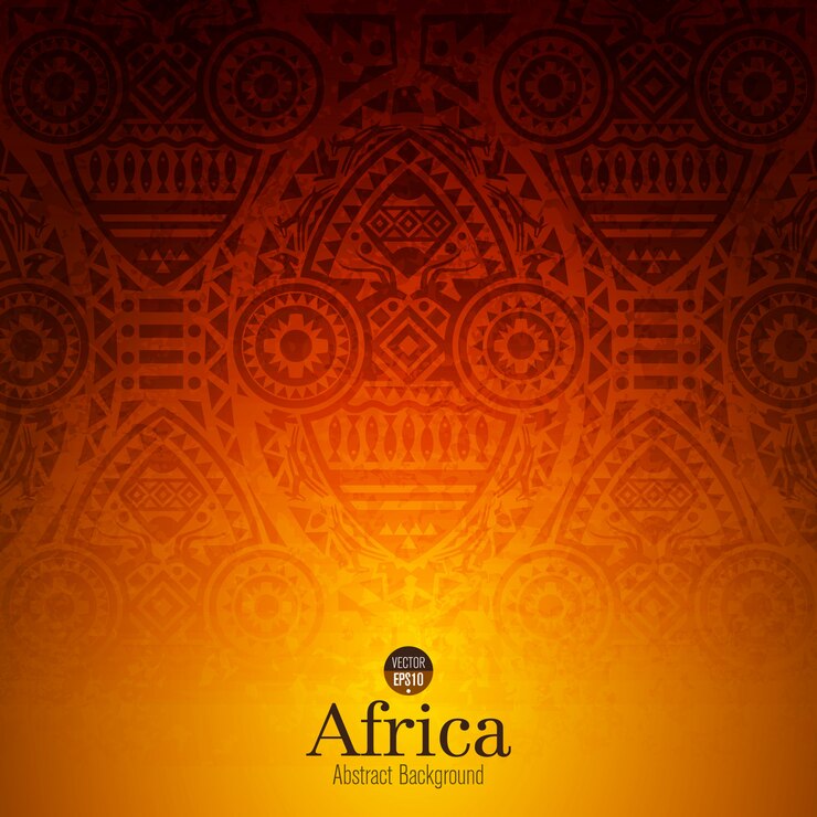 Vector traditional african art background 