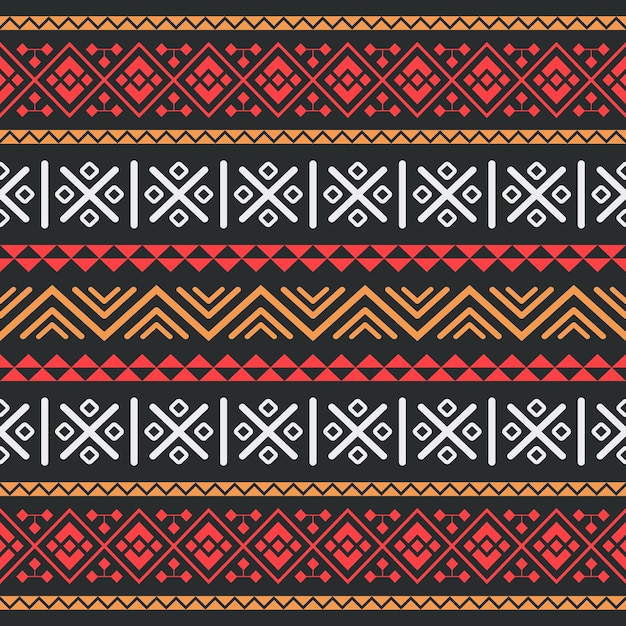 Traditional african aztec mexican tribal pattern