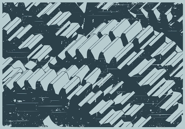 Transmission closeup retro poster style