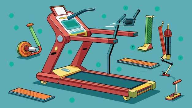 treadmill vector graphics illustration EPS source file format lossless scaling icon design