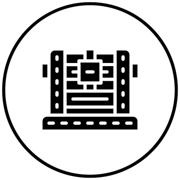 Treasure Chest vector icon illustration of History iconset