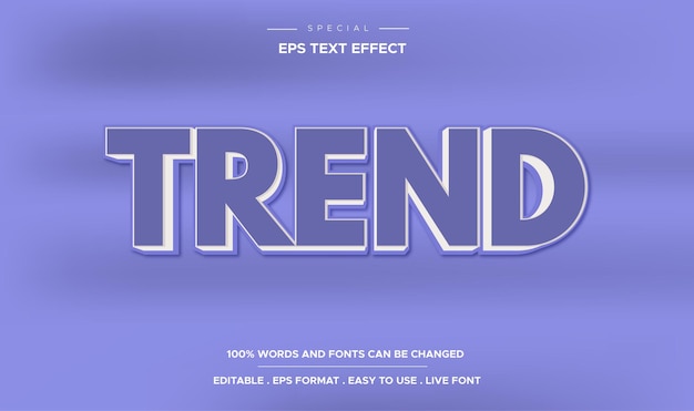 Trend editable 3d text effect with color of the year