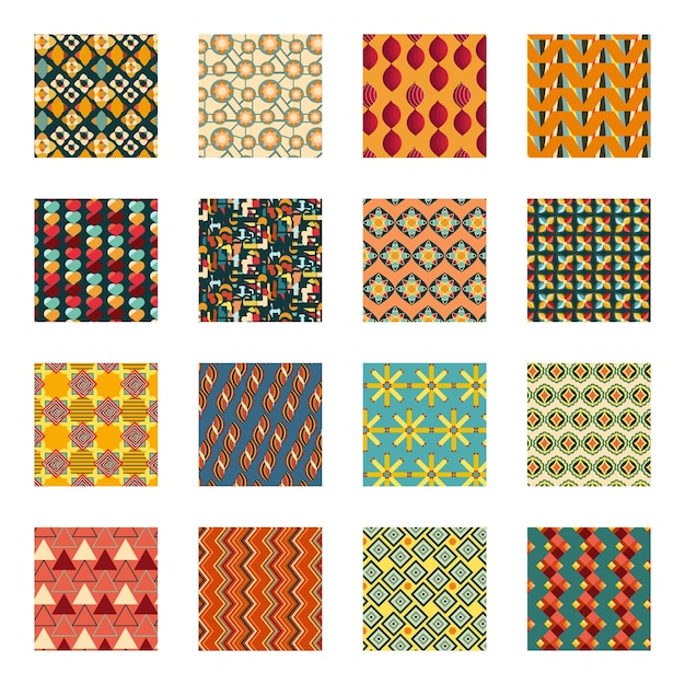 Trendy Collection of Rug Pattern Vectors


