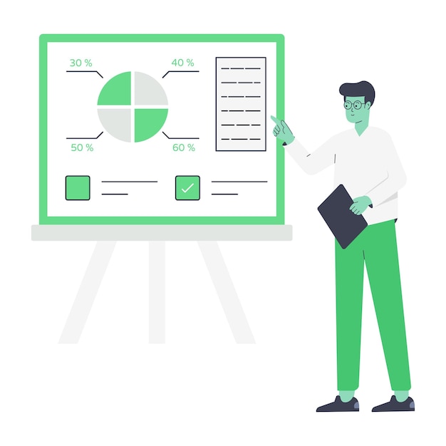 Trendy flat illustration of infographics