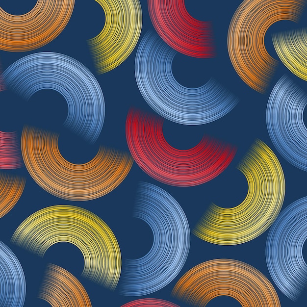 trendy geometric background with abstract circles shapes. card design. futuristic dynamic pattern design. vector illustration