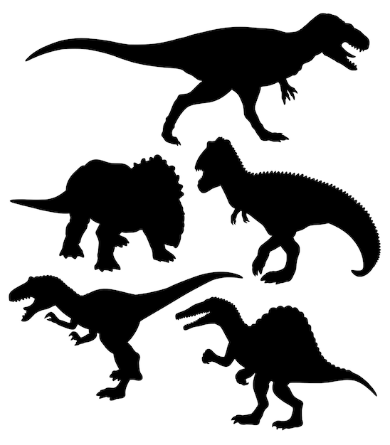 TRex dinosaur reptilian animal silhouette
