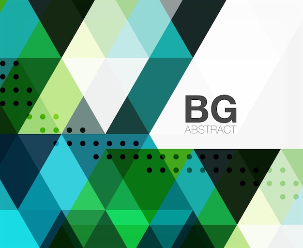 triangle modern mosaic geometric template vector template background for workflow layout diagram number options or web design