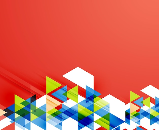 Triangle pattern composition abstract background with copyspace