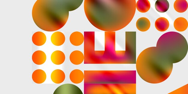 Triangles circles squares rectangles design Vector Illustration For Wallpaper Banner Background Card Book Illustration landing page