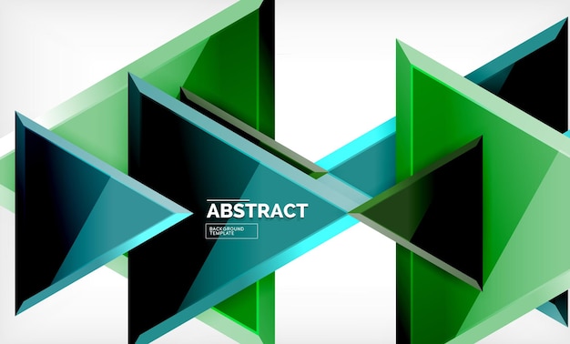 Triangular low poly background design multicolored triangles