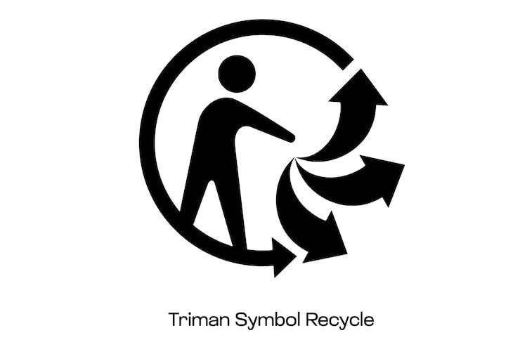 Vector triman symbol recycle