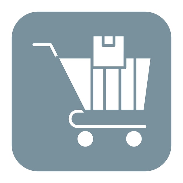 Trolley vector icon Can be used for Warehouse iconset