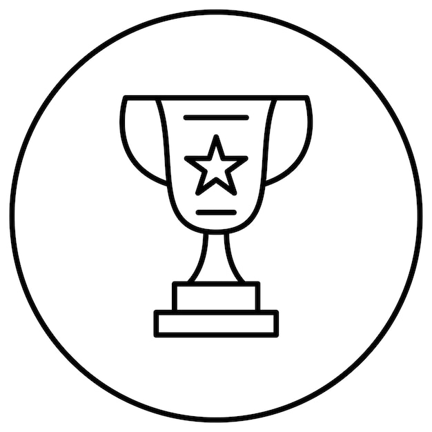 trophy icon vector image can be used for business and office