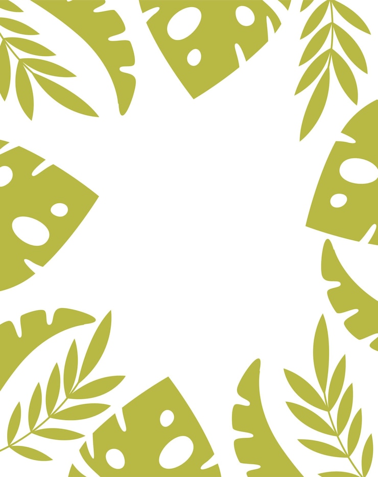 Vector tropical pattern card