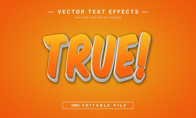 true 3d editable text effect