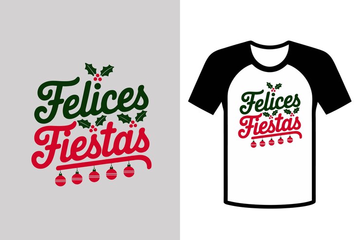 Vector tshirt design in illustration merry christmas