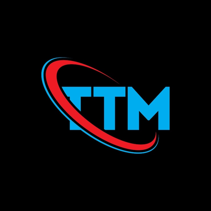 Vector ttm logo ttm letter ttm letter logo design initials ttm logo linked with circle and uppercase monogram logo ttm typography for technology business and real estate brand
