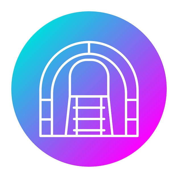Tunnel vector icon Can be used for Railway iconset